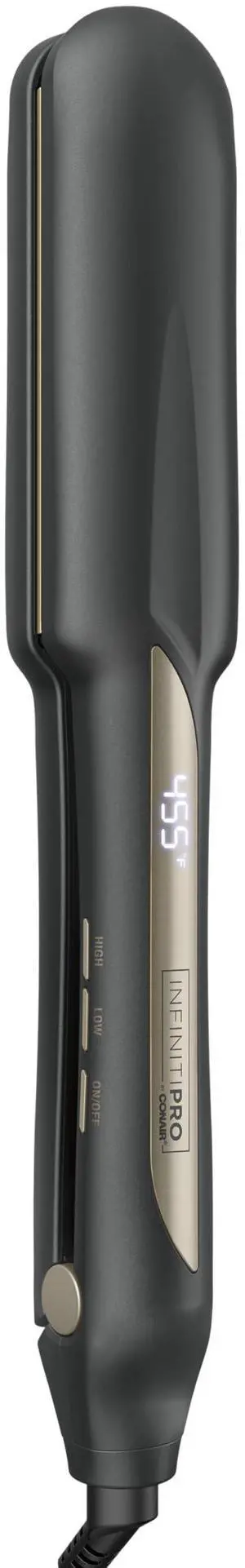 Tourmaline Ceramic 1 ½-Inch Flat Iron Digital Hair Straightener, 1 ½-Inch Flat Iron to Straighten or Curl, 5 Heat Settings, for All Hair Types and Textures, Dark Gray Tourmaline Ceramic 1 ½-Inch Flat Iron Digital Hair Straightener, 1 ½-Inch Flat Iron to Straighten or Curl, 5 Heat Settings, for All Hair Types and Textures, Dark Gray