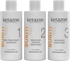 Brazilian Keratin Treatment Buriti Liss Kit 2oz/60ml - At Home Keratin Treatment Smoothing and Straightening - Keratina para Alisar el Pelo - For All Hair Types Brazilian Keratin Treatment Buriti Liss Kit 2oz/60ml - At Home Keratin Treatment Smoothing and Straightening - Keratina para Alisar el Pelo - For All Hair Types
