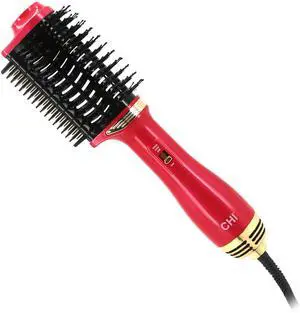 Volume Styler, Blowout Brush for Amplified Volume, Heated Comb to Smoothen & Straighten Hair, 2-in-1 Hair Tool, Pink Volume Styler, Blowout Brush for Amplified Volume, Heated Comb to Smoothen & Straighten Hair, 2-in-1 Hair Tool, Pink