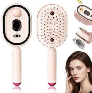 Electric Spray Air Cushion Massage Comb, Anti-Breakage & Reduce Frizz(Pink) Electric Spray Air Cushion Massage Comb, Anti-Breakage & Reduce Frizz(Pink)