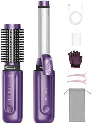 Cordless Curling Iron Rechargeable, 1"/1.5",8000mAh,300-410 Cordless Curling Iron Rechargeable, 1"/1.5",8000mAh,300-410