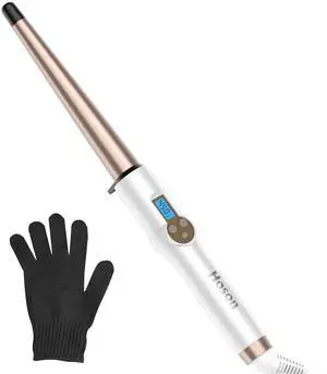 Ceramic Curling Wand Iron1-0.5 Inch Tapered Long Barrel for Long Hair Ceramic Curling Wand Iron1-0.5 Inch Tapered Long Barrel for Long Hair