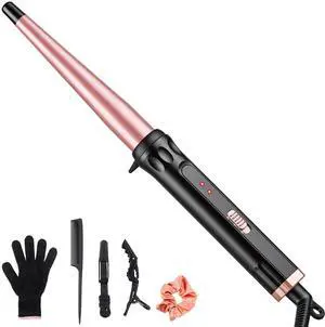 Hair Curling Iron, ½-1 Inch Tapered Curling Wand for Natural Curls Hair Curling Iron, ½-1 Inch Tapered Curling Wand for Natural Curls