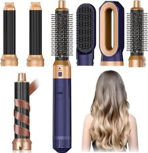 Hair Dryer Brush 5 in 1, Negative Ion Blow Dryer Brush Set - 110,000 RPM High- Speed Hot Air Brush Air Styler Curling Wrap Air Curler, Curling Iron Hair Styling Tool for Straight Curl Drying Smoothing Hair Dryer Brush 5 in 1, Negative Ion Blow Dryer Brush Set - 110,000 RPM High- Speed Hot Air Brush Air Styler Curling Wrap Air Curler, Curling Iron Hair Styling Tool for Straight Curl Drying Smoothing