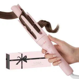 Automatic Curling Iron Pro, Upgraded Long Barrel Hair Curler, 410 Hot Rotating Curling Iron, 2-Way Rotation 1.25 Inch Curling Wand, Auto Shut-Off 500 Million Ionic Crimper Hair Tool Automatic Curling Iron Pro, Upgraded Long Barrel Hair Curler, 410 Hot Rotating Curling Iron, 2-Way Rotation 1.25 Inch Curling Wand, Auto Shut-Off 500 Million Ionic Crimper Hair Tool
