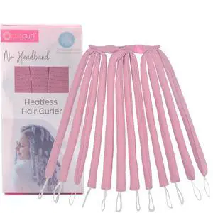 No Headband Heatless Curling System for 360° Heat-Free Curls No Headband Heatless Curling System for 360° Heat-Free Curls