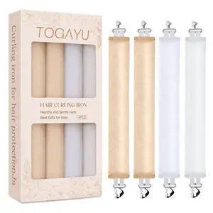 Heatless Curls Overnight Set, 4PCS Multi-Tonal Velvet Hair Rollers Heatless Curls Overnight Set, 4PCS Multi-Tonal Velvet Hair Rollers