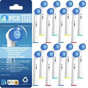 12PCS Replacement Heads Compatible with Most Oral B Braun Electric Toothbrush, Gum Care Electric Toothbrush Heads Compatible with Oral-b Pro Vitality Smart Genius Series Electric Toothbrush 12PCS Replacement Heads Compatible with Most Oral B Braun Electric Toothbrush, Gum Care Electric Toothbrush Heads Compatible with Oral-b Pro Vitality Smart Genius Series Electric Toothbrush