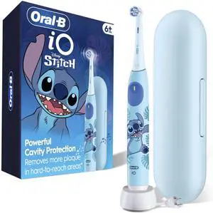 iO Kids Limited Rechargeable Electric Powered Toothbrush, Stitch - Automatic Pressure Sensor - 3 Cleaning Settings - Music Timer - 28 Day Battery Life - Travel Case iO Kids Limited Rechargeable Electric Powered Toothbrush, Stitch - Automatic Pressure Sensor - 3 Cleaning Settings - Music Timer - 28 Day Battery Life - Travel Case