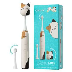 Squishmallows Electric Toothbrush, Sonic Toothbrushes for Kids, Rechargeable, 3 Brushing Modes, Over 5 Weeks Battery Life Extra Brush Head Included, Gift for Kids Aged 4 Years and Up, Cam Squishmallows Electric Toothbrush, Sonic Toothbrushes for Kids, Rechargeable, 3 Brushing Modes, Over 5 Weeks Battery Life Extra Brush Head Included, Gift for Kids Aged 4 Years and Up, Cam