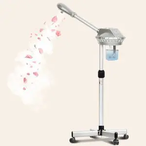 Professional Facial Steamer for Estheticians Face Steamr on Wheels with Hot Mist & Timer Function Suitable for Home Use or Beauty Spa Deep Cleansing and Hydration Professional Facial Steamer for Estheticians Face Steamr on Wheels with Hot Mist & Timer Function Suitable for Home Use or Beauty Spa Deep Cleansing and Hydration