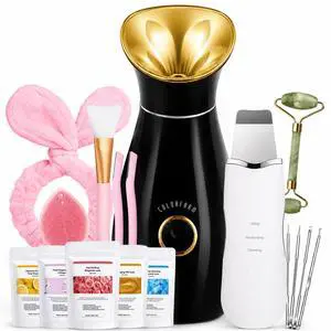 Facial Steamer Spa Kit with 17 Skin Care Tools for Home Spa Facial Steamer Spa Kit with 17 Skin Care Tools for Home Spa