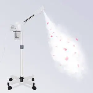 Professional Facial Steamer - Standing Ozone Facial Steamer on Wheels w Hot Mist for Facial Treatment Personal Care for Spa Salon Home Use Professional Facial Steamer - Standing Ozone Facial Steamer on Wheels w Hot Mist for Facial Treatment Personal Care for Spa Salon Home Use