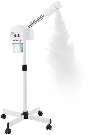 Professional Ozone Facial Steamer on Wheels, Adjustable Height, 360° Rotatable Nozzle, for Home and Salon Professional Ozone Facial Steamer on Wheels, Adjustable Height, 360° Rotatable Nozzle, for Home and Salon