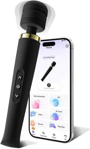Premium Massager Tools for Beginners AI-Sync App Control Body Massager with 8 Speeds & 5 Modes, 360° Head Massager Waterproof Massager, Massage Wand for Women, Men, Couple Premium Massager Tools for Beginners AI-Sync App Control Body Massager with 8 Speeds & 5 Modes, 360° Head Massager Waterproof Massager, Massage Wand for Women, Men, Couple