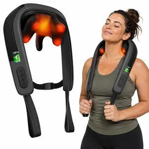 HSA Eligible Cordless Neck Massager with Heat, Larger Heating Area HSA Eligible Cordless Neck Massager with Heat, Larger Heating Area