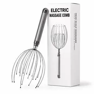 Head Massager Scalp, Electric Scalp Massager with 20 Metal Fingers Head Scratcher & Hair Massage Tool, Waterproof Head Massage for Stress Relief, Stocking Stuffers Gift for Women & Men Head Massager Scalp, Electric Scalp Massager with 20 Metal Fingers Head Scratcher & Hair Massage Tool, Waterproof Head Massage for Stress Relief, Stocking Stuffers Gift for Women & Men