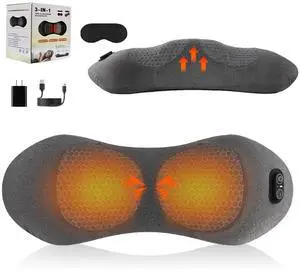 3-in-1 Electric Lumbar Support Pillow, Smooth Spine Triple Fusion Back Massager with Heat, Portable Traction & Vibration Massager with for Back, Neck, and Shoulder Relaxation (Dark Gray) 3-in-1 Electric Lumbar Support Pillow, Smooth Spine Triple Fusion Back Massager with Heat, Portable Traction & Vibration Massager with for Back, Neck, and Shoulder Relaxation (Dark Gray)