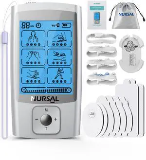 24 Modes TENS Unit Muscle Stimulator for Pain Relief, Rechargeable Electronic Pulse Massager, 8 Pcs Pads, Drug-Free Pain Relief for Shoulder, Back, Muscle, ABS Pads Holder 24 Modes TENS Unit Muscle Stimulator for Pain Relief, Rechargeable Electronic Pulse Massager, 8 Pcs Pads, Drug-Free Pain Relief for Shoulder, Back, Muscle, ABS Pads Holder