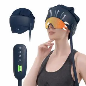 FSA Eligible HSA Approved Head and Eye Massager with Heat, 2200mAh Rechargeable Electric Scalp and Forehead Massage Tool, 6-Zone Kneading, Adjustable Pressure, Remote Control FSA Eligible HSA Approved Head and Eye Massager with Heat, 2200mAh Rechargeable Electric Scalp and Forehead Massage Tool, 6-Zone Kneading, Adjustable Pressure, Remote Control