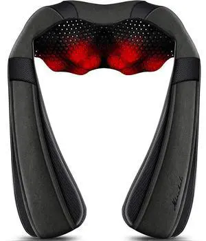 Shiatsu Neck & Back Massager with Heat for Pain Relief Deep Tissue Shiatsu Neck & Back Massager with Heat for Pain Relief Deep Tissue
