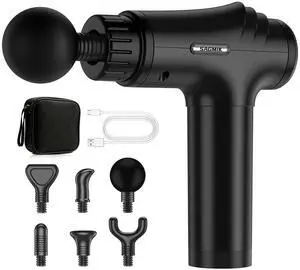 Massage Gun, 30 Speeds, 6 Heads, Quiet Deep Tissue Muscle Massager Massage Gun, 30 Speeds, 6 Heads, Quiet Deep Tissue Muscle Massager