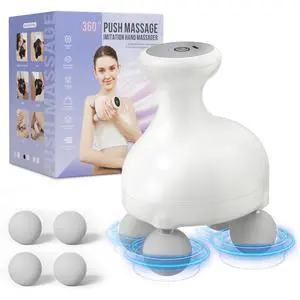 4 Heads Handheld Massage Gun Deep Tissue, Electric Body Massager, Percussion Muscle Massager for Easing Shoulder and Back Tension, with Reverse Thrust Function 4 Heads Handheld Massage Gun Deep Tissue, Electric Body Massager, Percussion Muscle Massager for Easing Shoulder and Back Tension, with Reverse Thrust Function