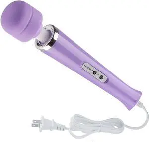 Wired Powerful Handheld Electric Massager, Strong Personal Back Massage for Sports Recovery, Muscle Aches, Body Pain (Light Purple) Wired Powerful Handheld Electric Massager, Strong Personal Back Massage for Sports Recovery, Muscle Aches, Body Pain (Light Purple)