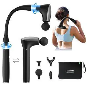 2-in-1 Detachable Muscle Massage Gun Deep Tissue with Extension Handle 2-in-1 Detachable Muscle Massage Gun Deep Tissue with Extension Handle