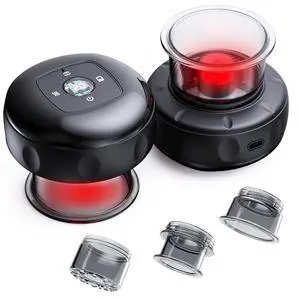2Pack 7-in-1 Electric Cupping Set, 12 Levels Cupping Kit Massage for Targeted Pain Relief, Knots, Aches, Muscle Soreness (Black&Black) 2Pack 7-in-1 Electric Cupping Set, 12 Levels Cupping Kit Massage for Targeted Pain Relief, Knots, Aches, Muscle Soreness (Black&Black)