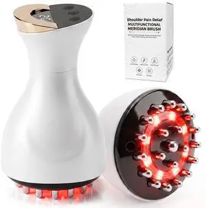 Shoulder Massager for Pain Relief and Circulation, Deep Tissue Shoulder Massager with Heat, Vibration, SoothingPulse & LED Light for Muscle Relaxation and Rotator Cuff Relief Shoulder Massager for Pain Relief and Circulation, Deep Tissue Shoulder Massager with Heat, Vibration, SoothingPulse & LED Light for Muscle Relaxation and Rotator Cuff Relief