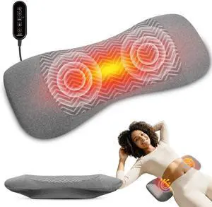 3-in-1 Rechargeable Electric Lumbar Support Pillow, Triple Support Air Lift Back Massager with Heat & Vibration, Adjustable Height Wide Waist Cushion for Bed & Chair, Smooth Spine Comfort Design 3-in-1 Rechargeable Electric Lumbar Support Pillow, Triple Support Air Lift Back Massager with Heat & Vibration, Adjustable Height Wide Waist Cushion for Bed & Chair, Smooth Spine Comfort Design