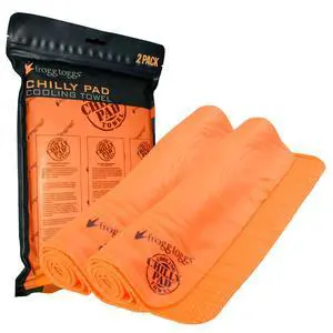 Chilly Pad Cooling Towels, Orange - 2 Pack, 33"x13" Chilly Pad Cooling Towels, Orange - 2 Pack, 33"x13"
