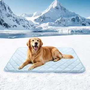Dog Cooling Mat 2.0, 41x28in Portable Pet Cooling Mat for Dogs & Cats Q-Max>0.5, Durable Waterproof Washable Cooling Pad Non-Toxic Dog Cooling Mat 2.0, 41x28in Portable Pet Cooling Mat for Dogs & Cats Q-Max>0.5, Durable Waterproof Washable Cooling Pad Non-Toxic