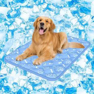 Dog Cooling Mat 2.0, Ocean Blue,44" x 32" Thick & Durable Cooling Mat for Extra Large Dogs, Long-Lasting Cool with Waterproof & Color-Changing Arc-Chill Tech (Q-Max>0.5) Washable& Non-Toxic Dog Cooling Mat 2.0, Ocean Blue,44" x 32" Thick & Durable Cooling Mat for Extra Large Dogs, Long-Lasting Cool with Waterproof & Color-Changing Arc-Chill Tech (Q-Max>0.5) Washable& Non-Toxic