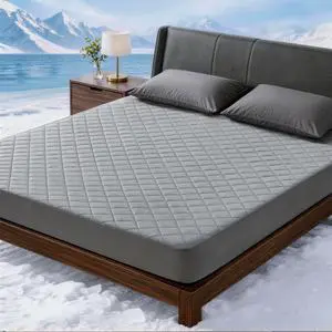 Cooling Mattress Pad for Hot Sleepers Noiseless Mattress Protector Bed Cooling Pad 3 x Breathable Mattress Topper Q-Max 0.45 Cool Touch, 3D Mesh Deep Pocket Bed Cooling Cover Grey Queen Cooling Mattress Pad for Hot Sleepers Noiseless Mattress Protector Bed Cooling Pad 3 x Breathable Mattress Topper Q-Max 0.45 Cool Touch, 3D Mesh Deep Pocket Bed Cooling Cover Grey Queen