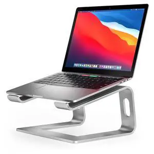 Full Aluminum Laptop Stand, Stable Support to 22 lbs, Silver Full Aluminum Laptop Stand, Stable Support to 22 lbs, Silver