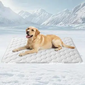 Dog Cooling Mat for Large Dogs,Washable Self Cooling Pet Pad with Non Slip Bottom,Portable Ice Silk Cooling Bed for Medium Large Dogs,Foldable Cooling Blanket for Indoor Outdoor Crate Use(Grey-XL Dog Cooling Mat for Large Dogs,Washable Self Cooling Pet Pad with Non Slip Bottom,Portable Ice Silk Cooling Bed for Medium Large Dogs,Foldable Cooling Blanket for Indoor Outdoor Crate Use(Grey-XL