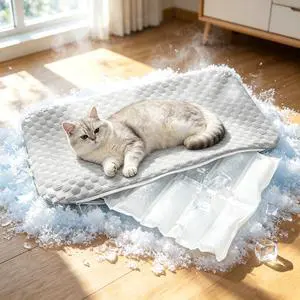 Dog Cooling Mat, Self-Cooling Pad for Dogs - 12" x 19" Washable Non-Toxic Summer Pet Mat, Refrigerable, Non-Slip Foldable Portable Soft Pad for Indoor Outdoor, Kennel Sofa Bed Floor Car Dog Cooling Mat, Self-Cooling Pad for Dogs - 12" x 19" Washable Non-Toxic Summer Pet Mat, Refrigerable, Non-Slip Foldable Portable Soft Pad for Indoor Outdoor, Kennel Sofa Bed Floor Car