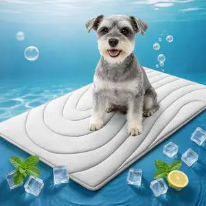 Cooling Mat for Dogs, 36"x23" Self-Cooling Dog Bed with Arc-Chill Technology 3.0, Non-Slip Washable Pet Cooling Pad for Small & Medium Dogs, Indoor Outdoor Kennel Floor Use - Grey Cooling Mat for Dogs, 36"x23" Self-Cooling Dog Bed with Arc-Chill Technology 3.0, Non-Slip Washable Pet Cooling Pad for Small & Medium Dogs, Indoor Outdoor Kennel Floor Use - Grey