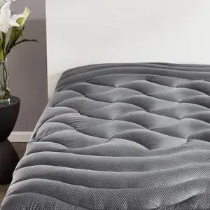 Cooling Queen Mattress Topper, Premium Zoned Cool Mattress Pad Cover, Padded Mattress Protector Breathable Washable, Deep Pocket 8-21" (Grey, Queen) Cooling Queen Mattress Topper, Premium Zoned Cool Mattress Pad Cover, Padded Mattress Protector Breathable Washable, Deep Pocket 8-21" (Grey, Queen)