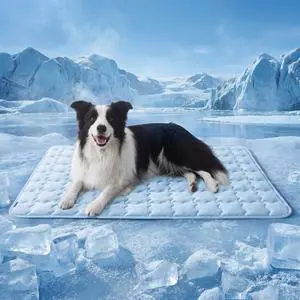 ArcticMax Cooling Mat for Large Dogs,Q-Max>0.5 Chill Fiber,41In ArcticMax Cooling Mat for Large Dogs,Q-Max>0.5 Chill Fiber,41In