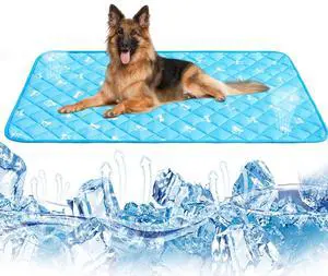 Dog Cooling Mat, Upgraded Thickened Pet Cat Cooling Pad, Non-Slip Summer Dog Blanket Outdoor & Indoor Bed, Washable Ice Silk Kennel Crates Mats for Extra Large Medium Small Dogs Dog Cooling Mat, Upgraded Thickened Pet Cat Cooling Pad, Non-Slip Summer Dog Blanket Outdoor & Indoor Bed, Washable Ice Silk Kennel Crates Mats for Extra Large Medium Small Dogs