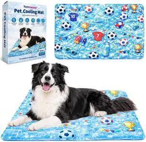 Dog Cooling Mat, Water-Activated Gel Ice Pad for Dogs&Cats, Self-Cooling Mat Soccer Fan Dog Gifts, Waterproof Wipe-Clean, Soccer-Themed Summer Beds for Outdoor&Indoor Large/Medium/Small Pets Dog Cooling Mat, Water-Activated Gel Ice Pad for Dogs&Cats, Self-Cooling Mat Soccer Fan Dog Gifts, Waterproof Wipe-Clean, Soccer-Themed Summer Beds for Outdoor&Indoor Large/Medium/Small Pets