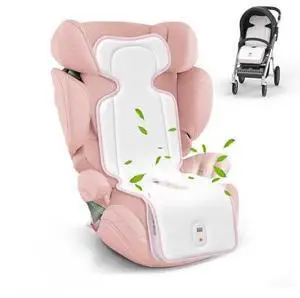 Baby Stroller Cooling Pad, Up to 10H Cooling, 10000 mAh Rechargeable Car Seat Liner with 2 Built-in Blower, 3 Speed, Summer Essentials for Baby Girl Boy, Cooling Cushion for Toddler Outdoors, Pink Baby Stroller Cooling Pad, Up to 10H Cooling, 10000 mAh Rechargeable Car Seat Liner with 2 Built-in Blower, 3 Speed, Summer Essentials for Baby Girl Boy, Cooling Cushion for Toddler Outdoors, Pink