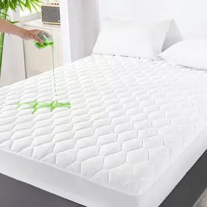 Queen Mattress Protector Waterproof, Mattress Pad Rayon from Bamboo Queen Mattress Protector Waterproof, Mattress Pad Rayon from Bamboo