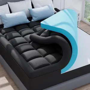 3 Inch Full Dual Layer Memory Foam Mattress Topper with Pillowtop 3 Inch Full Dual Layer Memory Foam Mattress Topper with Pillowtop