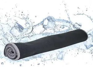 Chilly Pad Pro Soft Microfiber Instant Cooling Towel, Machine Washable, Black, 33"x10.5" Chilly Pad Pro Soft Microfiber Instant Cooling Towel, Machine Washable, Black, 33"x10.5"