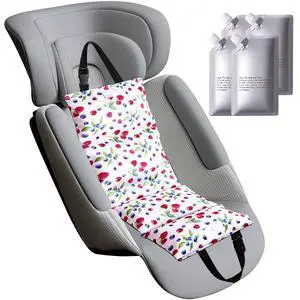 Car Seat Cooling Pad, Insulated Cushion with Ice Pack for Stroller Car Car Seat Cooling Pad, Insulated Cushion with Ice Pack for Stroller Car