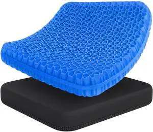 Gel Seat Cushion for Office Chair, Car Seat, X-Large, Black Gel Seat Cushion for Office Chair, Car Seat, X-Large, Black